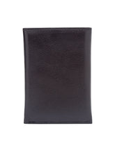 Load image into Gallery viewer, Teakwood Genuine Leather Brown Colour Tri-Fold Wallet