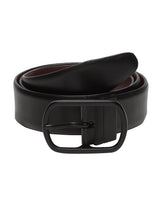 Load image into Gallery viewer, Men Black & Brown Reversible Genuine Leather Belt