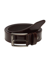 Load image into Gallery viewer, Teakwood Men Brown Genuine Leather Belt