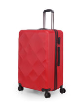 Load image into Gallery viewer, Unisex Red Textured Hard-Sided Set Trolley Suitcase