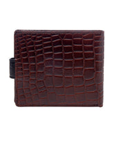 Load image into Gallery viewer, Teakwood Unisex Genuine Leather Brown Bi Fold RFID Solid Wallet