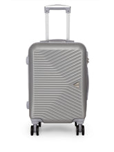 Load image into Gallery viewer, Teakwood Unisex Silver Trolley Bag - Small