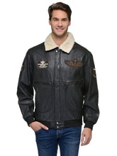 Load image into Gallery viewer, Teakwood Black Mens Genuine Leather Jacket
