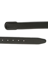 Load image into Gallery viewer, Men Black Textured Leather Belt