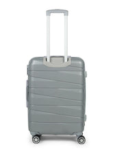 Load image into Gallery viewer, Unisex Grey Textured Hard-Sided Size Trolley Bag