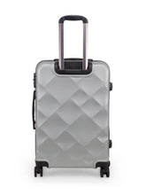 Load image into Gallery viewer, Unisex Silver Textured Hard-Sided Large Trolley Suitcase