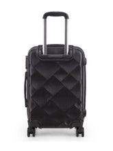 Load image into Gallery viewer, Unisex Black Textured Hard-Sided Cabin Trolley Suitcase