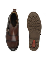 Load image into Gallery viewer, Teakwood Men Genuine Leather Mid top Boots(WOOD)