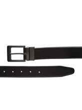Load image into Gallery viewer, Men Black & Brown Solid Reversible Genuine Leather Belt