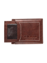 Load image into Gallery viewer, Teakwood Genuine Leather Men Antique Brown Solid Two Fold Leather Wallet