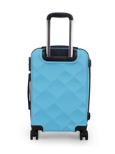 Load image into Gallery viewer, Unisex Blue Textured Hard-Sided Cabin Trolley Suitcase