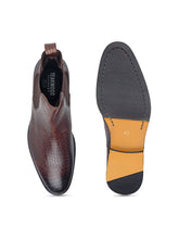 Load image into Gallery viewer, teakwood-leathers-mens-brown-chelsea-boots-2