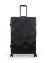Load image into Gallery viewer, Unisex Black Textured Hard-Sided Large Trolley Suitcase