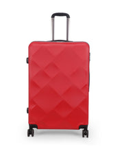 Load image into Gallery viewer, Unisex Red Textured Hard-Sided Set Trolley Suitcase