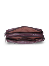 Load image into Gallery viewer, Genuine Leather Toiletry Bag (Garnet)