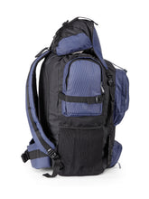 Load image into Gallery viewer, Teakwood Leathers Unisex Blue & Black Colourblocked Rucksack