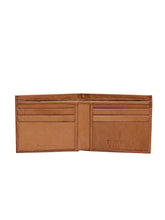 Load image into Gallery viewer, Teakwood Genuine Leather Tan Colour Two Fold Wallet