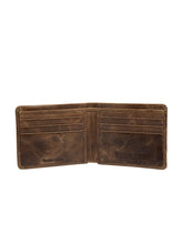 Load image into Gallery viewer, Teakwood Men Genuine Leather Crunch Brown Colour Bi Fold Wallets - Clearance sale