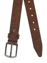 Load image into Gallery viewer, Teakwood Genuine Leather Men Brown Solid Belt