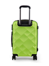 Load image into Gallery viewer, Unisex Green Textured Hard-Sided Cabin Trolley Suitcase