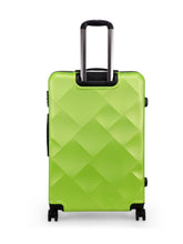 Load image into Gallery viewer, Unisex Green Textured Hard-Sided Large Trolley Suitcase