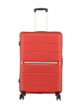 Load image into Gallery viewer, Teakwood Unisex Red Trolley Bag - Set Of Three