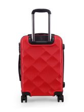 Load image into Gallery viewer, Unisex Red Textured Hard-Sided Set Trolley Suitcase