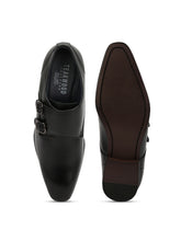 Load image into Gallery viewer, Teakwood Men Genuine Leather Double-Strap Monk Shoes