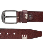 Load image into Gallery viewer, Teakwood Men Genuine Leather Brown Casual Belt