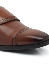 Load image into Gallery viewer, Teakwood Men Genuine Leather Double-Strap Monk Shoes(COGNAC)