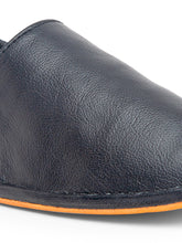 Load image into Gallery viewer, Teakwood Men Blue Leather Mojaris||Men's Blue Traditional Leather Mojari (Jutti/Loafers)