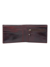 Load image into Gallery viewer, Teakwood Genuine Leather Men Jam Solid Two Fold Leather Wallet