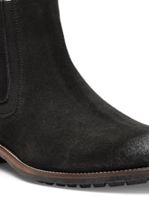 Load image into Gallery viewer, Teakwood Men Black Solid Suede Leather High-Top Flat Boots
