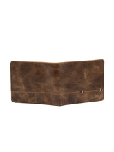 Load image into Gallery viewer, Teakwood Men Genuine Leather Crunch Brown Colour Bi Fold Wallets - Clearance sale