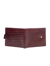 Load image into Gallery viewer, Teakwood Unisex Genuine Leather Brown Bi Fold RFID Solid Wallet