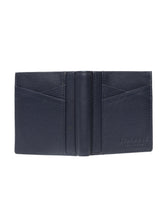 Load image into Gallery viewer, Teakwood Men Genuine Leather Bi Fold Wallet (Blue)