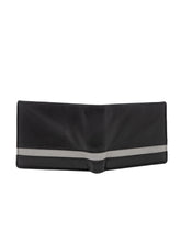 Load image into Gallery viewer, Teakwood Unisex Genuine Leather Black Bi Fold RFID Solid Wallet