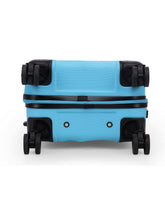 Load image into Gallery viewer, Unisex Blue Textured Hard-Sided Cabin Trolley Suitcase