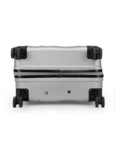 Load image into Gallery viewer, Unisex Set of 3 Silver Textured Hard-Sided Large Trolley Suitcases