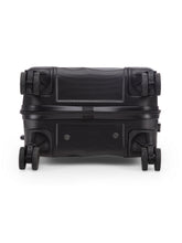 Load image into Gallery viewer, Unisex Black Textured Hard-Sided Cabin Trolley Suitcase