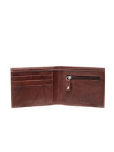 Load image into Gallery viewer, Teakwood Genuine Leather Men Antique Brown Solid Two Fold Leather Wallet