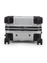 Load image into Gallery viewer, Unisex Silver Textured Hard-Sided Cabin Trolley Suitcase