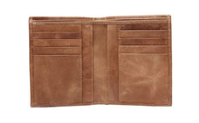Load image into Gallery viewer, Teakwood Men Genuine Leather Textured Bi-Fold Wallet with Contrast Stitch
