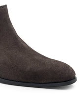 Load image into Gallery viewer, Teakwood Men Brown Suede Leather Chelsea Boots