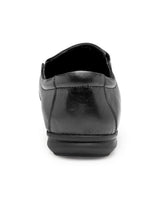 Load image into Gallery viewer, Teakwood Men Black Genuine Leather Formal Slip-Ons