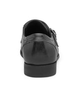 Load image into Gallery viewer, Teakwood Genuine leather Men Black Formal Monk Shoes