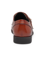 Load image into Gallery viewer, Teakwood Genuine leather Men Brown Formal Monk Shoes