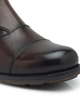 Load image into Gallery viewer, Teakwood Men Genuine Leather Mid top Buckle detail Boots(T.MORO)