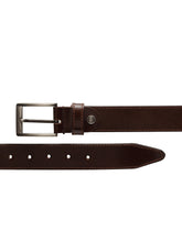 Load image into Gallery viewer, Teakwood Men Brown Genuine Leather Belt