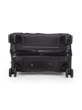 Load image into Gallery viewer, Unisex Black Textured Hard-Sided Medium Trolley Suitcase